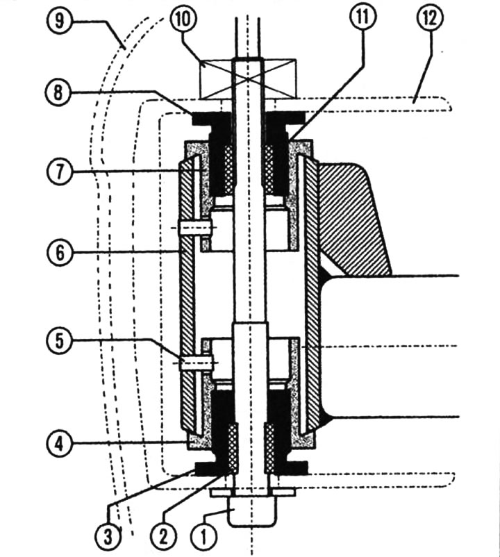 Крепление переднего бампера к энергопоглощающему амортизатору (Ауди А4 ...