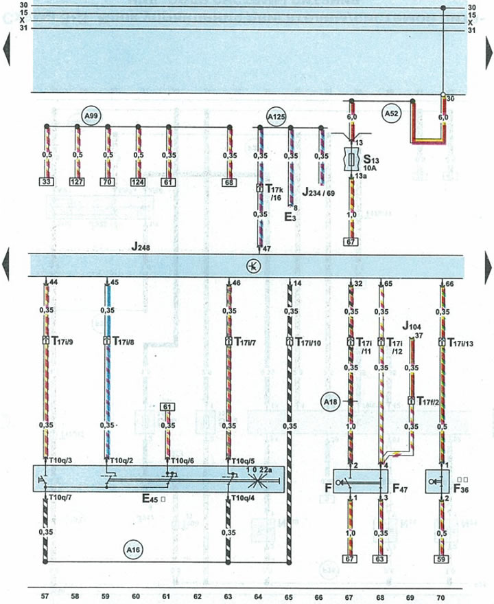Схема 3-5. Блок управления двигателем, выключатель круиз-контроля ...