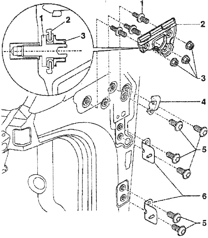 Горизонтальная регулировка крыла (Ауди А2, 1999-2005 / Кузов ...