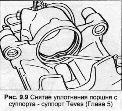 9. Смажьте поршень и втолкните его в цилиндр, пока внешний выступ пружин пылезащитного колпачка не…