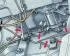 Adjusting the tension of the fuel injection pump drive belt