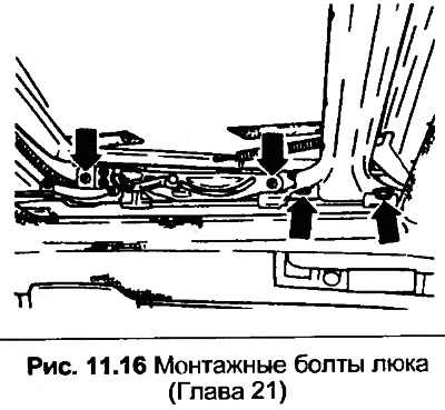 Люк - снятие, установка и регулировка (Ауди 80 Б3, 1986-1991, бензин / Кузов / Э