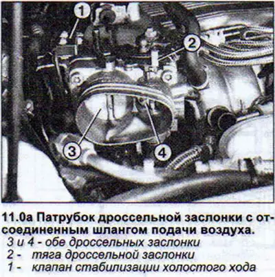 Во впускном коллекторе на одном патрубке стоят две дроссельные заслонки. Меньшая из этих заслонок…