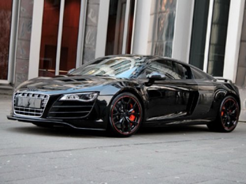 Единственное яркое пятно в экстерьере Audi R8 Hyper Black — обводка дисков краской апельсинового…