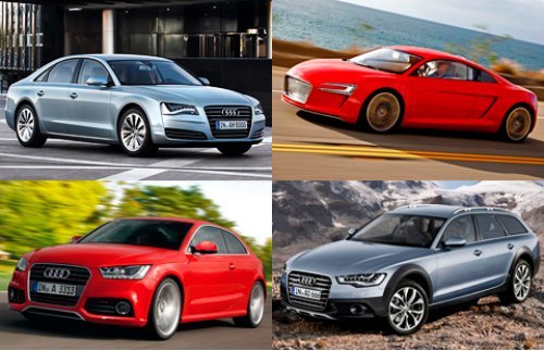 Перед вами новинки компании Audi, появление которых анонсировано на 2012 год.