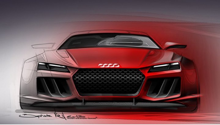 Пока фирма Audi представила лишь скетчи новинки. Публичный дебют состоится в сентябре во Франкфурте.