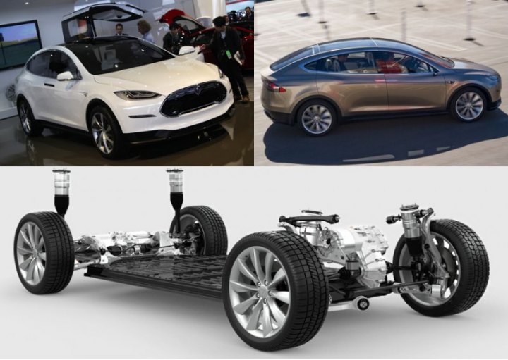 У кроссовера Model X (на снимках — предсерийные образцы, представленные в минувшем году) в старшей…