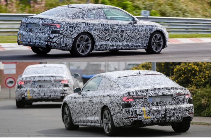 Фонари у купе по стилю близки к тем, что на А4, но графика секций слегка отличается.