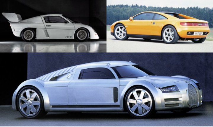 Помимо модели R8 и концептов, ее предвещавших, фирма Audi не раз обращалась к теме среднемоторных…