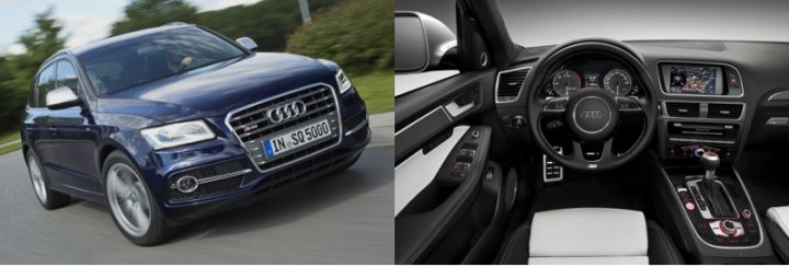 Кроссовер Audi SQ5 отличает легкий металлизированный декор экстерьера и салон со спортивными…