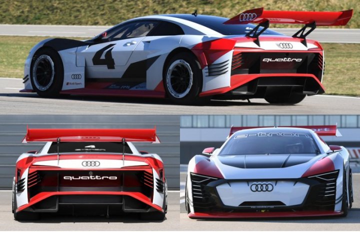 Модель e-tron Vision Gran Turismo демонстрирует некоторые общие черты будущих «и-тронов»: скажем,…