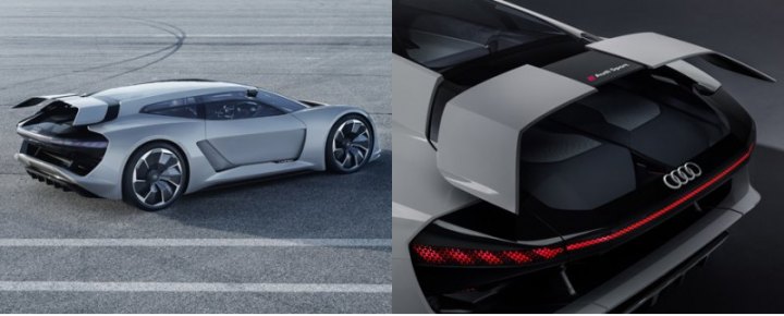 Выдвижной задний спойлер — еще одна изюминка концепта Audi PB18 e-tron, как и диффузор,…