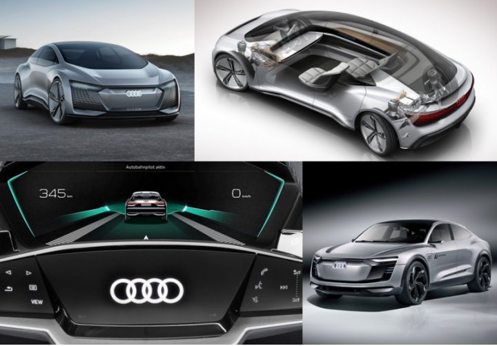 Последними высказываниями Audi на тему автономного движения были концепты Aicon (вверху) и Elaine с…