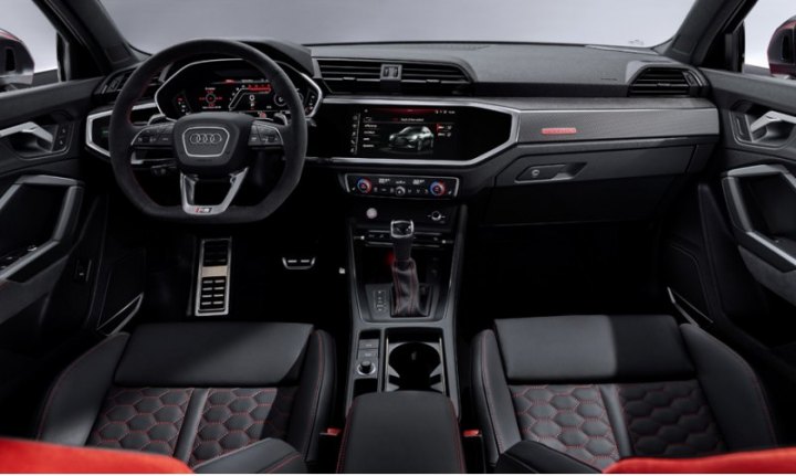 Виртуальный кокпит Audi получил специфические для RS индикаторы (время круга, перегрузки, крутящий…