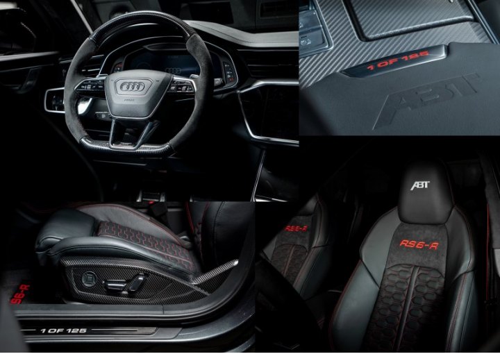 В салоне — кресла с оригинальной обивкой и вышивкой, руль с отделкой углеволокном и алькантарой,…