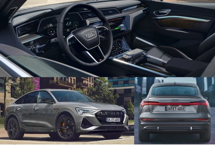 «Купе» Audi e-tron Sportback (на фото) без черного декора стоит 71 350–86 700 евро (6,41–7,79 млн…