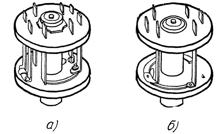 Рис. 15. Контактная группа: а - ВК-347; б - 15.3704