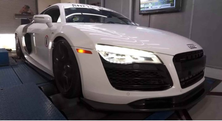 В Сети показали Audi R8, двигатель V10 которого дополнили турбонаддувом
