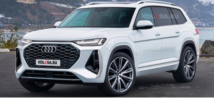 В Интернете появились первые изображения нового полноразмерного кроссовера Audi Q9