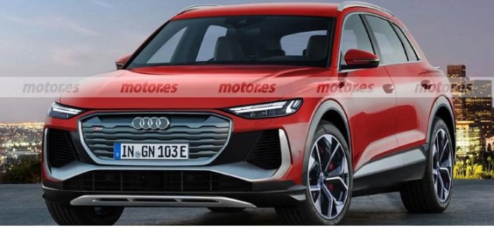 Новый электрический кроссовер Audi RSQ6 показали на изображениях в Интернете