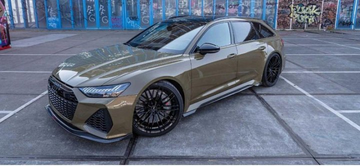 Представлен мощный универсал Audi RS6 Avant Tactical Green в версии от ателье ABT