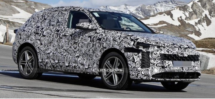 Следующее поколение Audi Q5 2025 года показали на новых шпионских фото