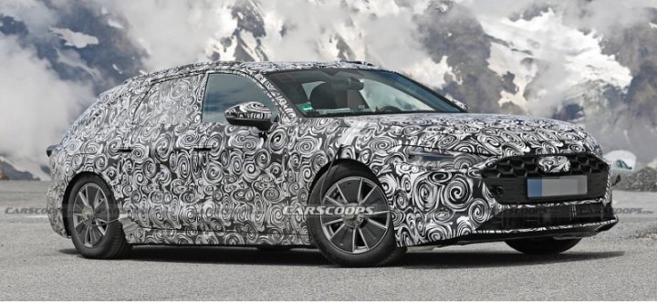 Новый Audi S4 Avant 2024 года готовит передние тормоза во время испытаний