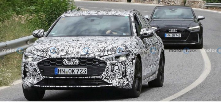 Новый Audi A4 Avant вышел на тестовые испытания с большими экранами в салоне