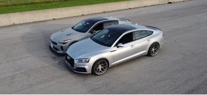 Сможет ли бензиновый Audi RS3 обогнать электрический Kia EV6 GT?