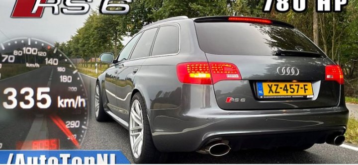 Тюнингованная Audi RS6 с мотором V10 звучит лучше, чем суперкар Lambo