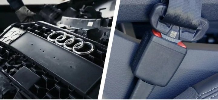 Audi превращает пластиковые отходы старых автомобилей в пряжки ремней безопасности для электрокара…