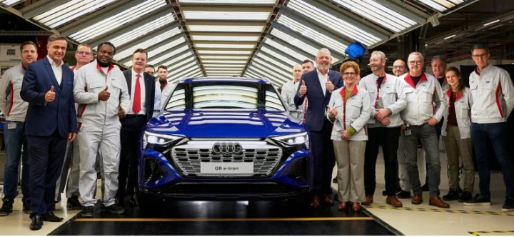 Компания Audi начала производство Q8 e-tron нового поколения на заводе в Бельгии