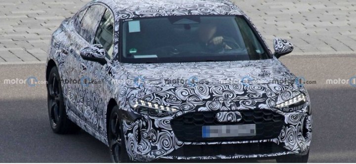 Новый Audi A5 Sportback 2024 года впервые попал в поле зрения фотошпионов