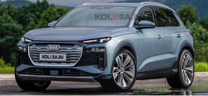 На фотоизображениях полностью раскрыт новый электромобиль Audi Q6 e-tron