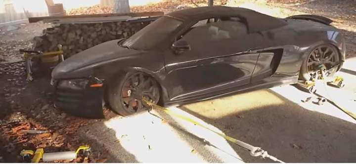 Процесс восстановления позабытого Audi R8 выглядит завораживающе
