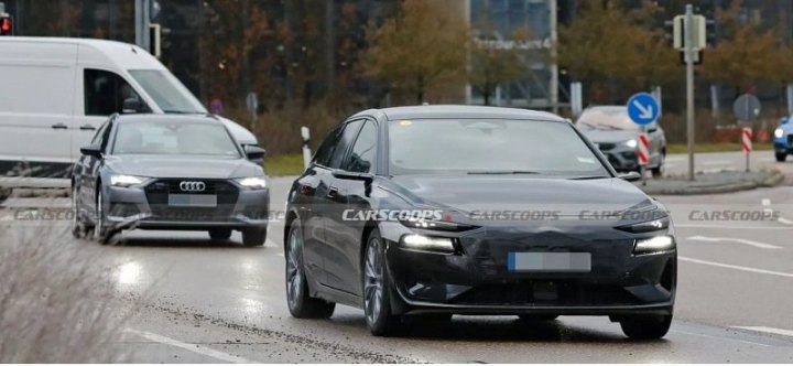 Новый Audi A6 Avant E-Tron без камуфляжа представлен на шпионских фотоснимках