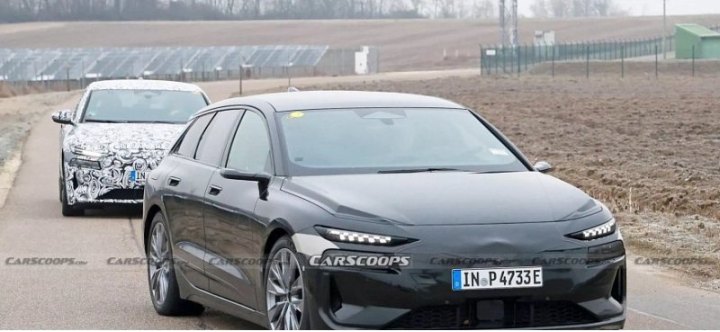 Элегантный электрический Audi A6 Avant E-Tron засветился на тестах