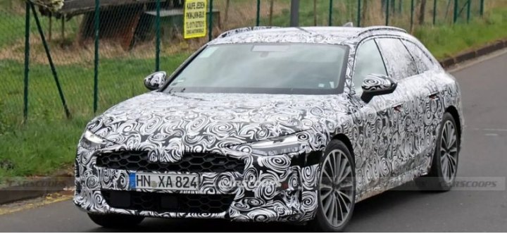 Замечен прототип обновленного универсала Audi A7 Avant