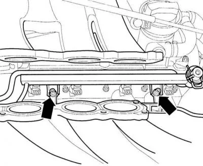 5. Disconnect the connector to the injectors.