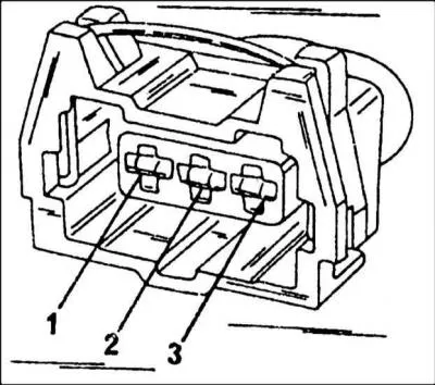 43. Disconnect the plug from the air mass meter.