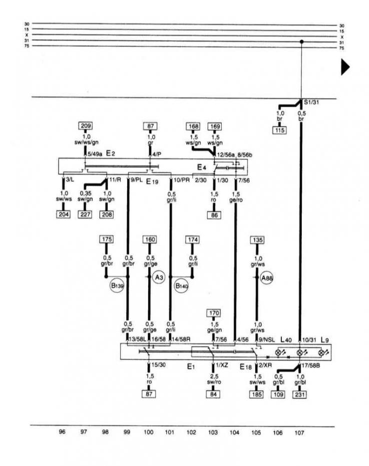 Переключатель света, подрулевой переключатель левый.