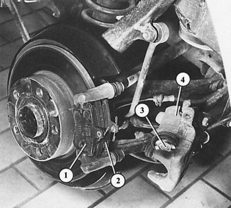 Как снять колесо на ауди Measuring rear disc brake pads (Audi A4 B5, 1994-2001, petrol / Chassis / Brake 