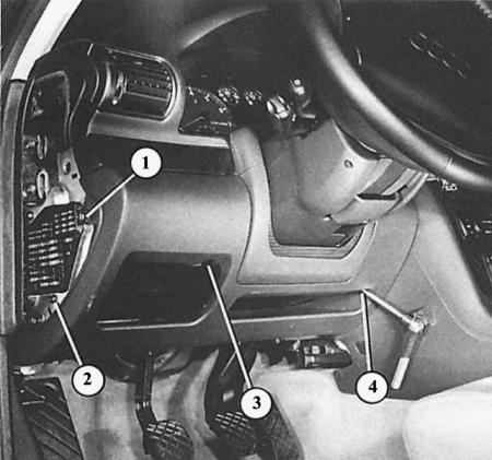 Ауди а4 б7 как снять руль Dashboard (Audi A4 B5, 1994-2001, petrol / Body / Body parts) AudiManual.ru