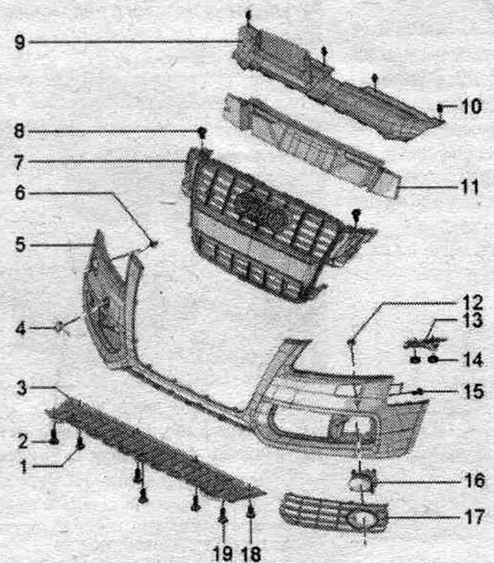 1. Болт: 3 Нм.