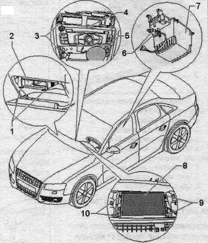 1. Здымнік магнітолы «Т10057».