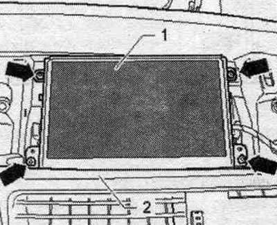 Індыкатар б/к органа управл. і індыкацыі, пярэдні «J605» (дысплей) размешчаны ў цэнтры зав. панэлі.…