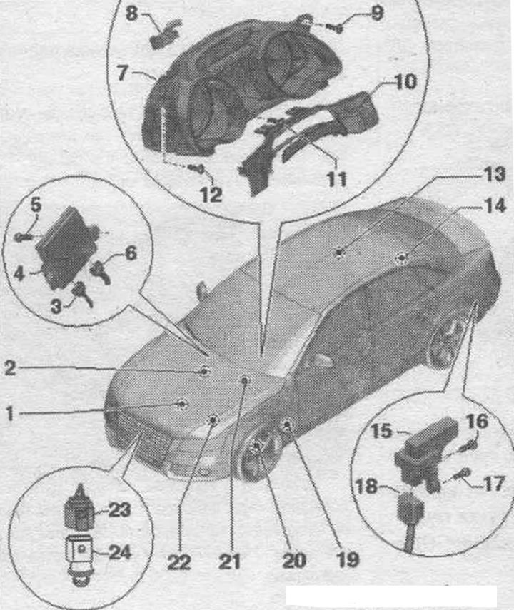 1. Датчык ўзроўню і тэмп, алею «G266».