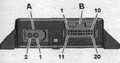 1. АКБ + (клема 30).