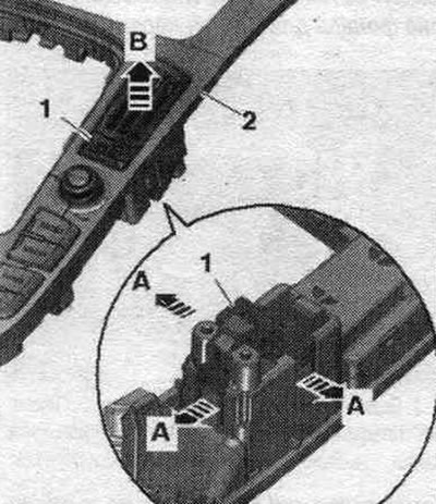 Автомобили с MMI-Basic оборудване: сваляне на капака на централната конзола. Автомобили с…
