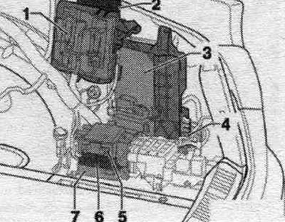 1. Штэк. раз'ём, 17-кантактны, чорны (раздым А) «Т17о».